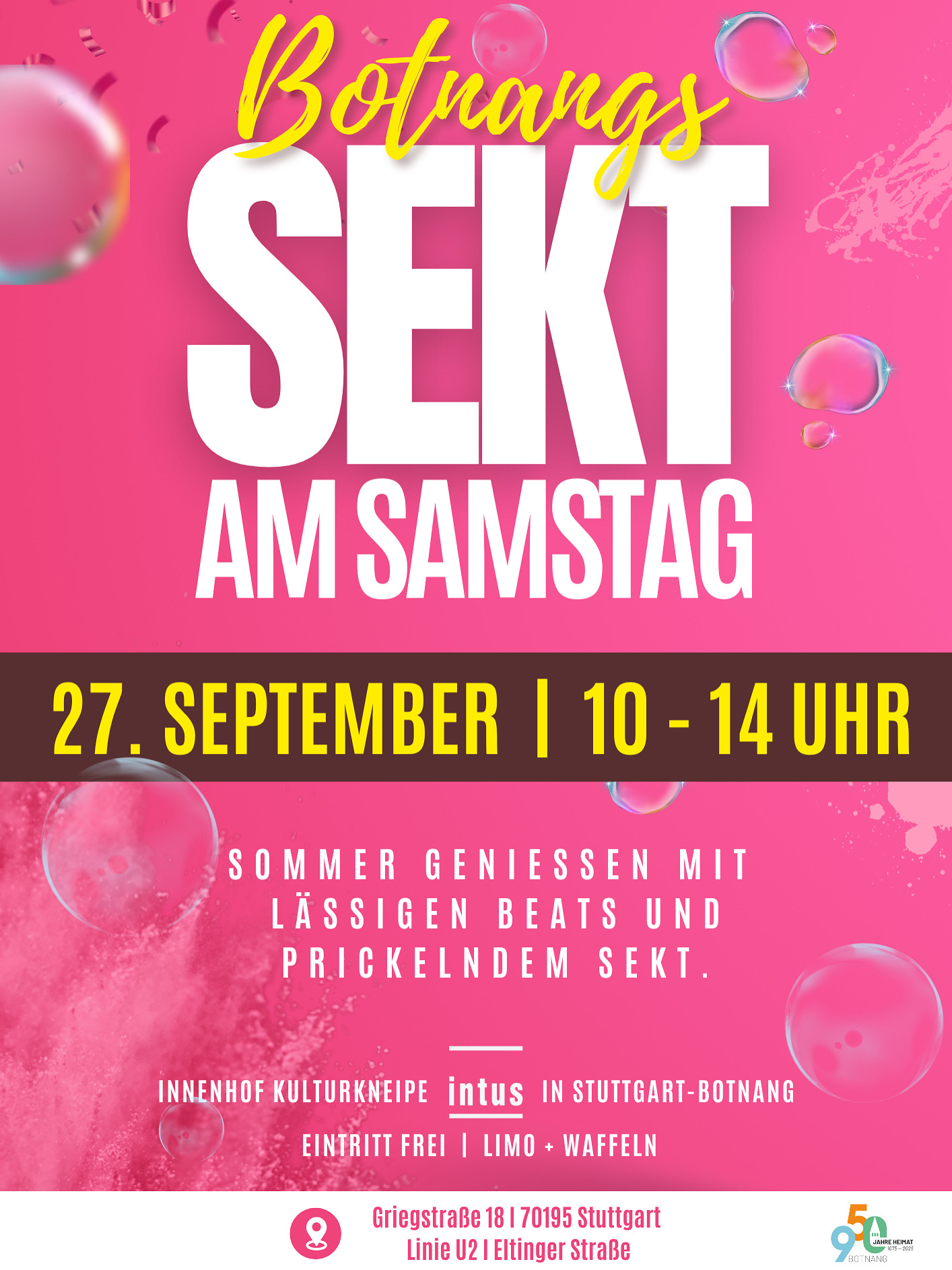 SEKT AM SAMSTAG
