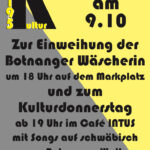 Kultur 70195: Einweihung der "Botnanger Wäscherin"