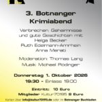 Kultur 70195 präsentiert: 3. Botnanger Krimiabend